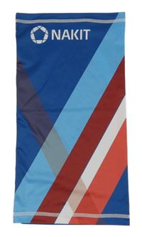 Modro-vínový pruhovaný sportovní nákrčník 