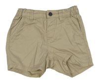 Béžové plátenné chino kraťasy H&M