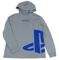 Šedá mikina PlayStation s kapucňou H&M