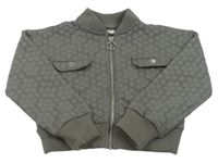 Sivá prepínaci crop mikina s kvietkami River Island