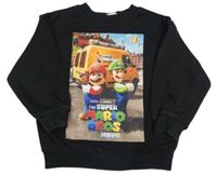 Čierna mikina s Máriem H&M