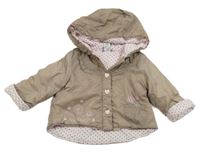 Béžová šušťáková zateplená bunda s kapucňou M&Co.