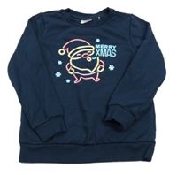 Tmavomodrá mikina so Santou L&D