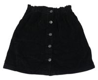 Čierna menšestrová prepínaci sukňa