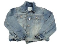 Modrá riflová crop bunda s prošoupáním Next