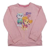 Svetloružová mikina s Paw Patrol Nickelodeon