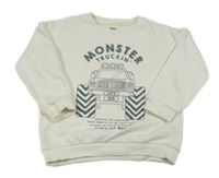 Smotanová mikina s monster truck F&F