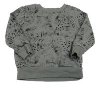 Sivo-čierna vzorovaná mikina George