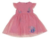 Korálové sieťované šaty s mořskou pannou Kiki&Koko