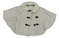 Béžové teplákové pončo s golierikom Max Studio