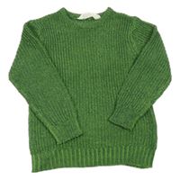 Zeleno-tmavozelený melírovaný sveter H&M