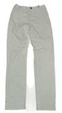 Biele skinny fit rifle H&M