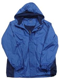 Modro/tmavomodrá šušťáková funkčná jarná bunda s kapucňou crivit