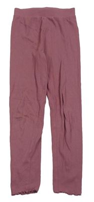 Starorůžové žebrované legíny PRIMARK