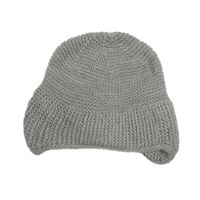 Sivá melírovaná pletená čapica