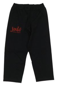 Čierne capri legíny s nápismi