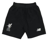 Černé šusťákové funkční fotbalové kraťasy L.F.C. new balance