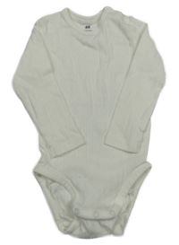 Bílé žebrované perforované body H&M