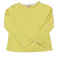 Žlté bodkované tričko F&F