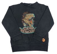 Čierna mikina s dinosaurom