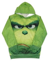 Zelená mikina s Grinchem a kapucňou