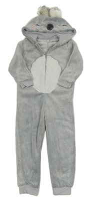 Šedá chlupatá kombinéza s kapucí - koala C&A