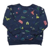 Tmavomodrá mikina s obrázkami George