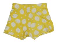 Žluté bavlněné kraťasy s citróny F&F