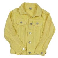 Žltá rifľová bunda Tu