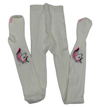 Biele pančuchy s jednorožcami Yigga