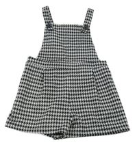 Šedo-černé kostkované laclové kraťasy F&F