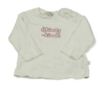 Smetanové triko s nápisem Kanz