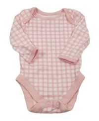 Růžovo-bílé kostkované body George