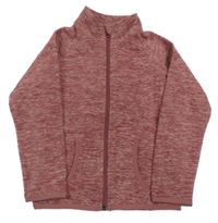 Staroružová melírovaná fleecová prepínaci mikina Lily & Dan