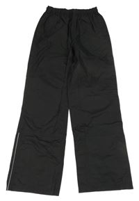 Čierne šušťákové nepromokavé nohavice Pocopiano