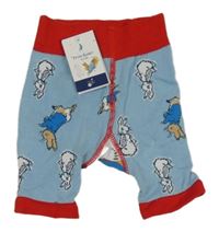 Nové - Světlemodro-tmavomodré punčochové kraťasy s Králíčkem Petrem Blade&Rose