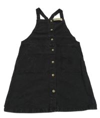 Nové - Černé riflové propínací šaty Denim Co.
