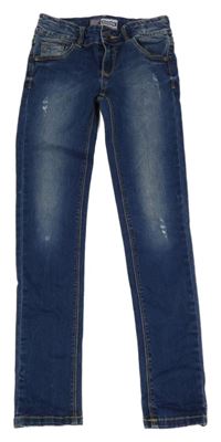 Tmavomodré skinny rifle s prošoupáním Raizzed