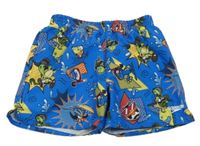 Modré plážové kraťasy s želvami Speedo