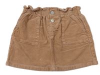 Hnedá menšestrová sukňa H&M