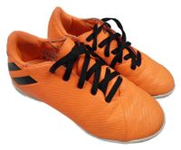 Neonově oranžové pruhované sálovky Adidas vel. 30