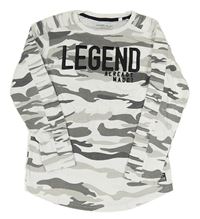 Bílo-šedé army triko s nápisem Chapter Young