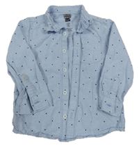 Světlemodrá puntíkatá košile F&F
