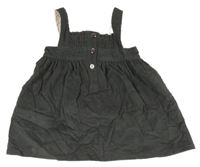 Tmavosivé menšestrové šaty