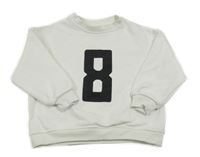 Biela mikina s písmenem Zara