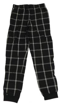 Černo-šedé kostkované pyžamové kalhoty M&S