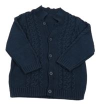 Tmavomodrý vzorovaný prepínaci sveter Matalan