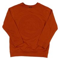 Tehlová ľahká mikina s logom River Island