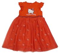 Červené šaty s tylovou sukní s Hello Kitty Primark