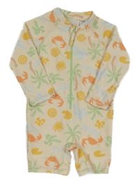 Smetanový UV overal s barevnými obrázky Ergee